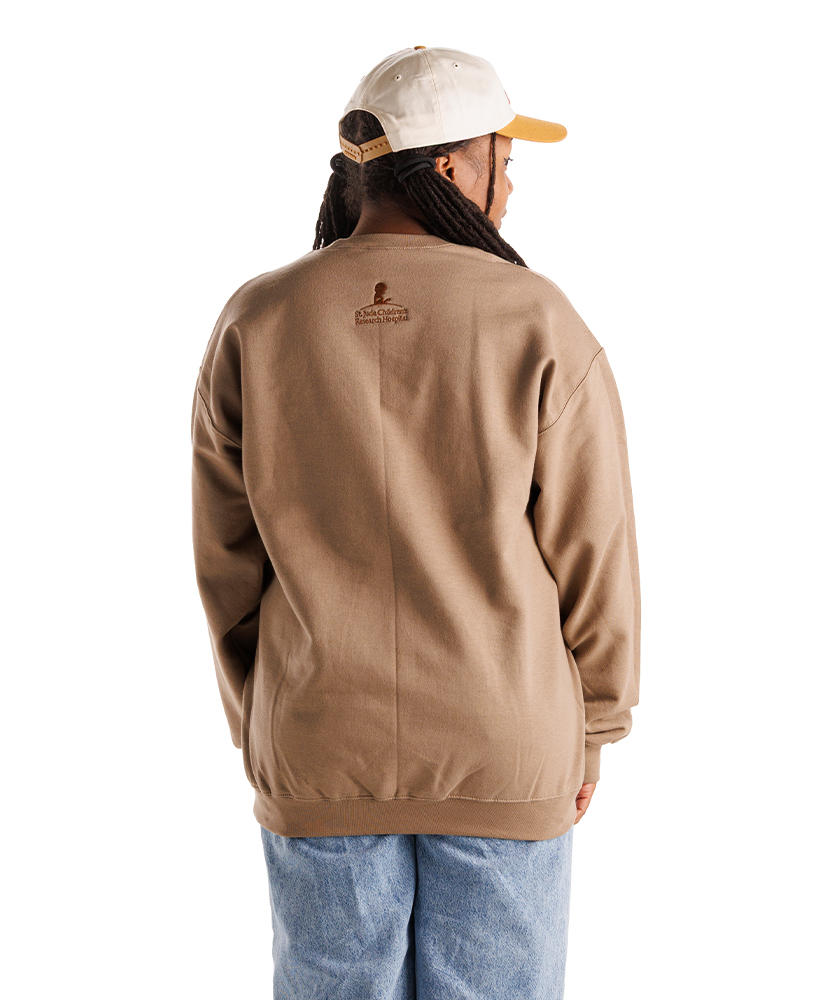 Primary image St. Jude Tonal Sweatshirt - Savana Brown